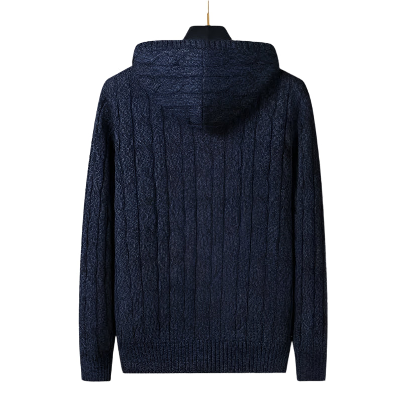 Stylish Wool-Lined Knitwear Cardigan