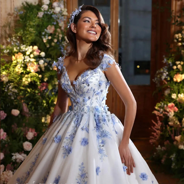 Heavenly Floral Wedding Dress