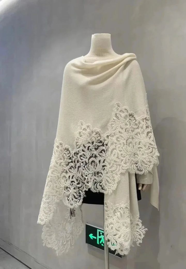 England Style Slash Neck Cashmere Shawl