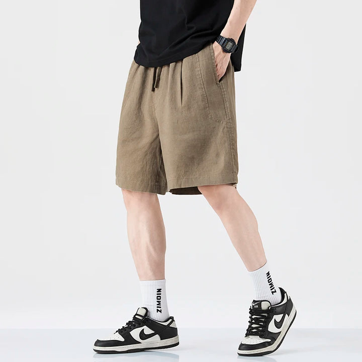 High-Quality Linen Loose Shorts