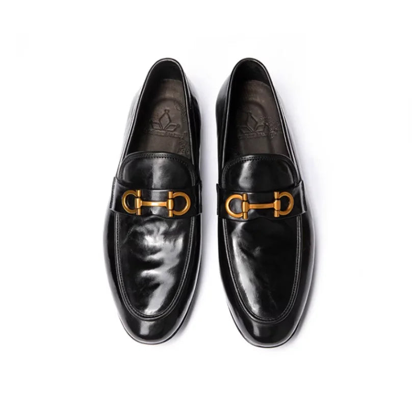 Stylish Genuine Leather Slip-On Loafers