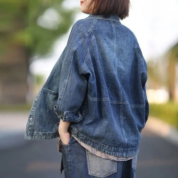 Wonderful Wash Loose Denim Coat