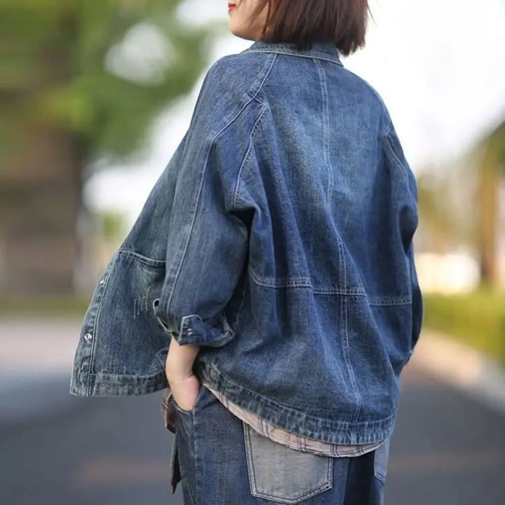 Wonderful Wash Loose Denim Coat