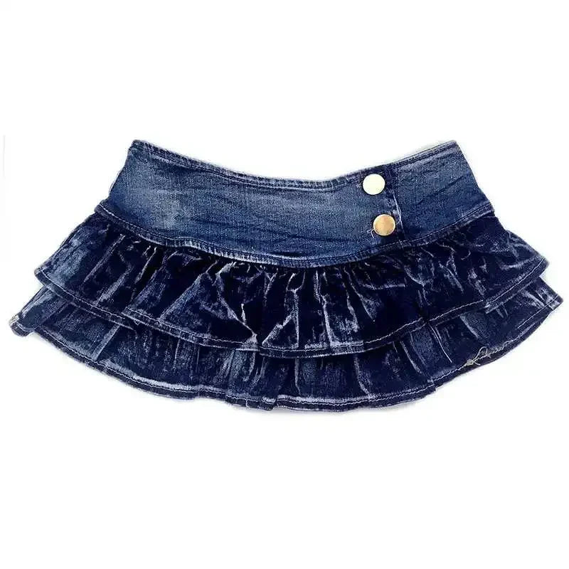Stylish Denim Micro Mini Skirt