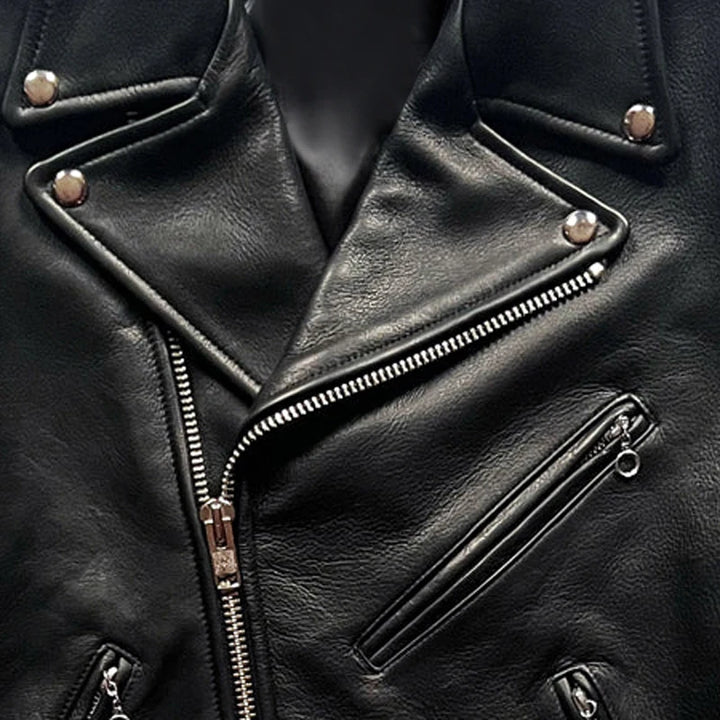 Fashionable Real Leather Short Jacket