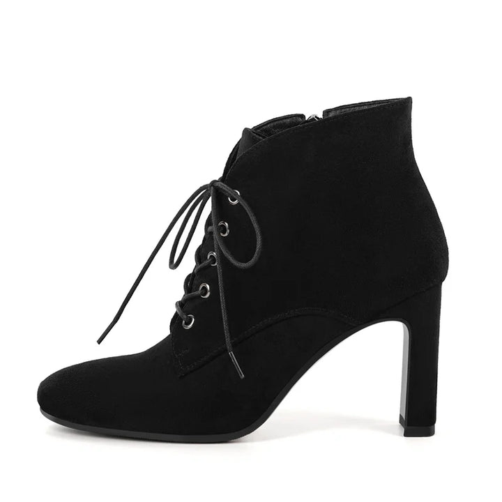Alluring Lace Up Ankle Boots