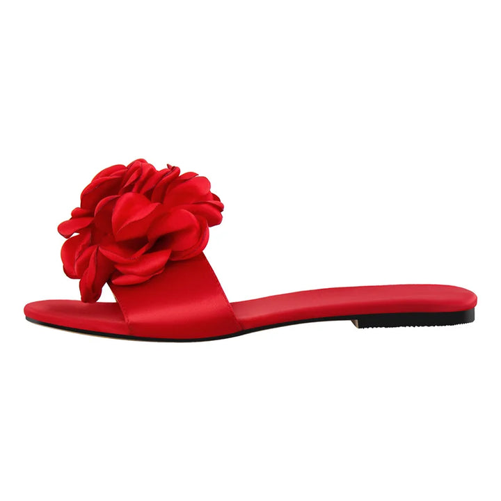 Light Luxury Flower Flat Sandals