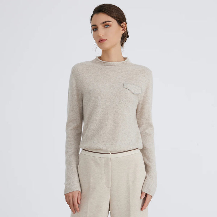 Soft Knitted Half-turtleneck Pullover Sweater