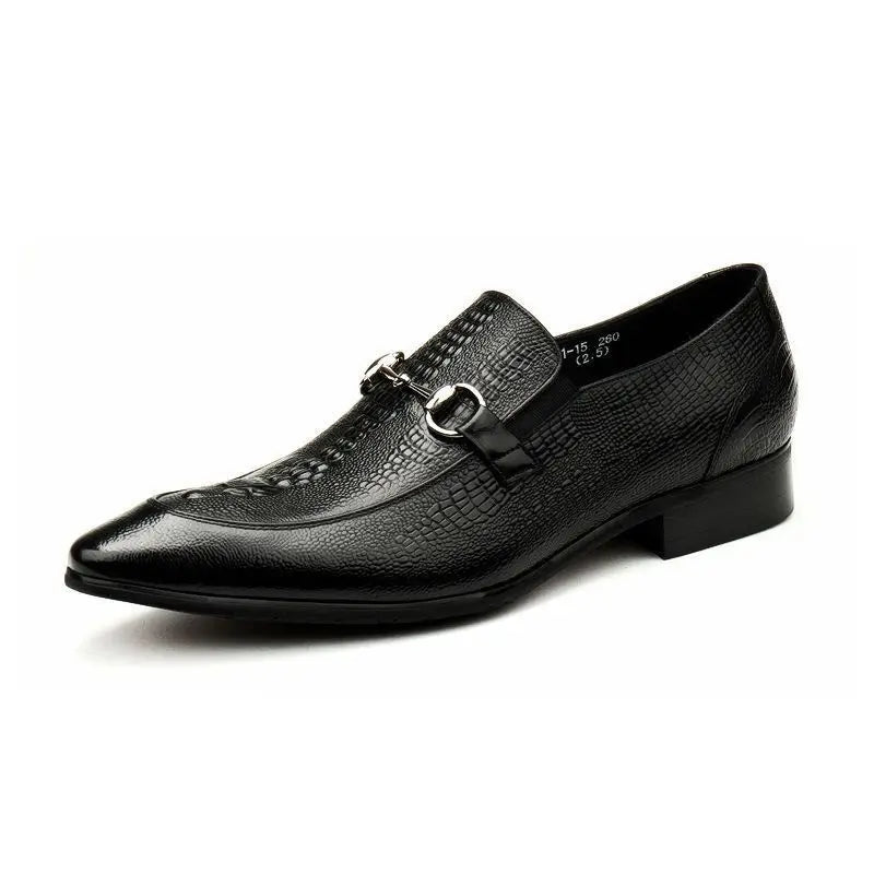 Opulent Embossed Leather Shoes