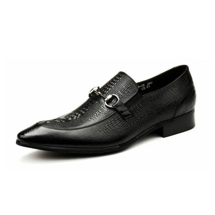 Opulent Embossed Leather Shoes