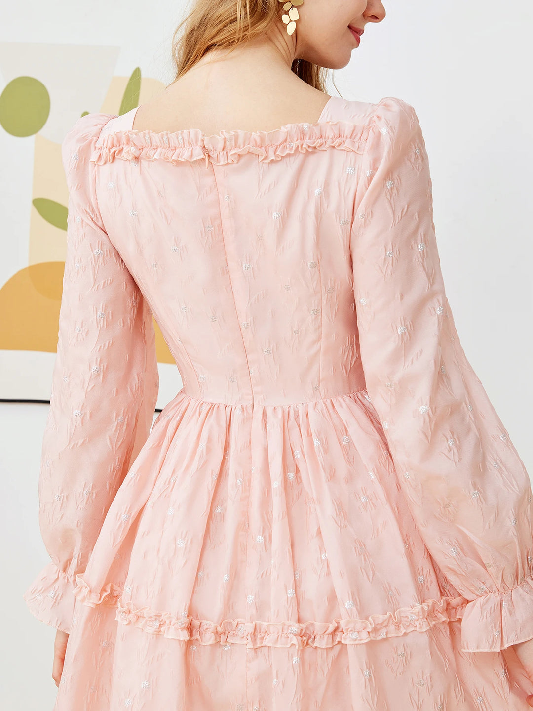 Lavish Ruffle Hem Maxi Dress