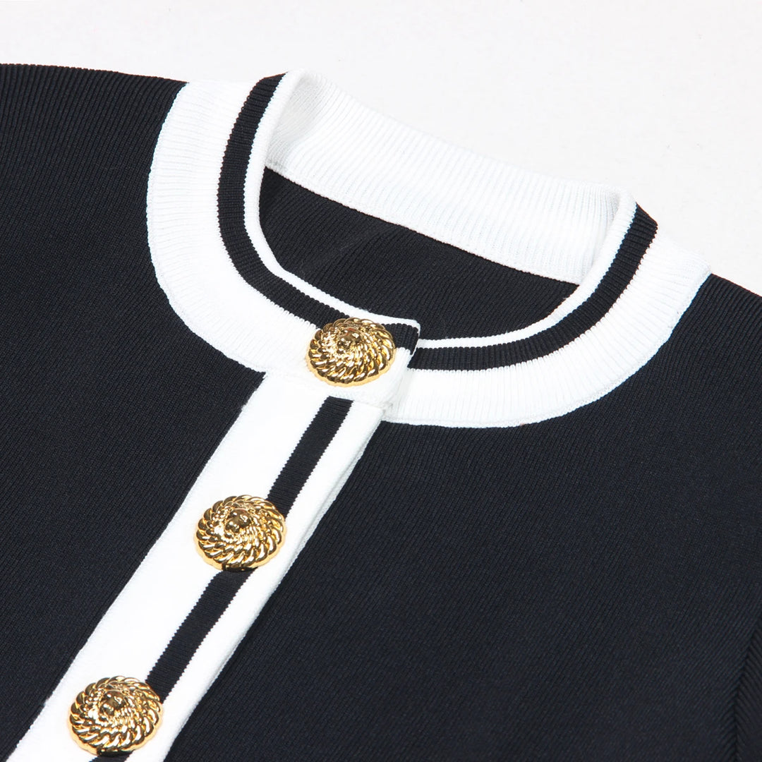 Versatile Crew Neck Woolen Cardigan