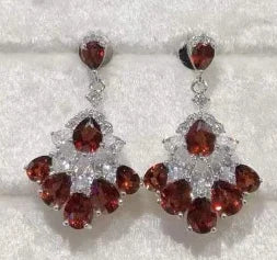 Luxury Diopside Drop Earrings