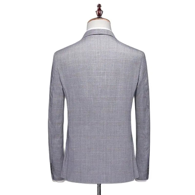 Versatile Spring Plaid Business Suit