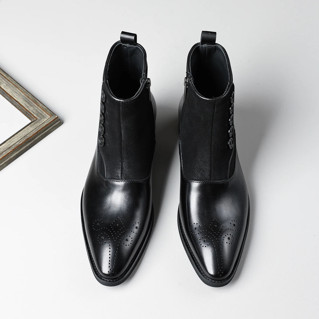 Trendy High-Top Zipper Chelsea Boots