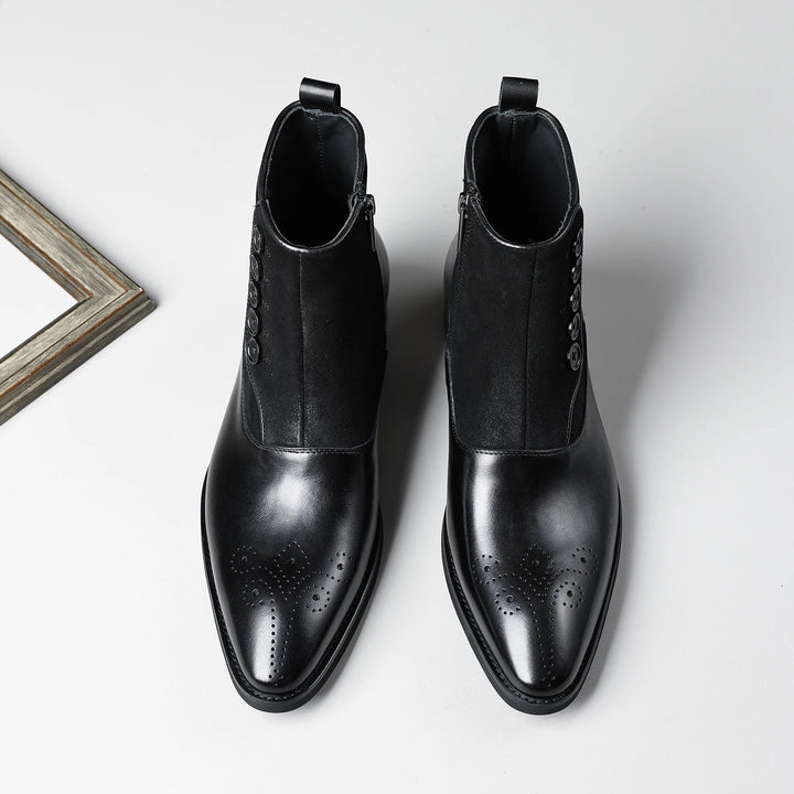 Trendy High-Top Zipper Chelsea Boots