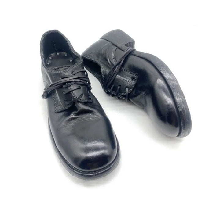 Bold Horsehide Leather Derby Shoes