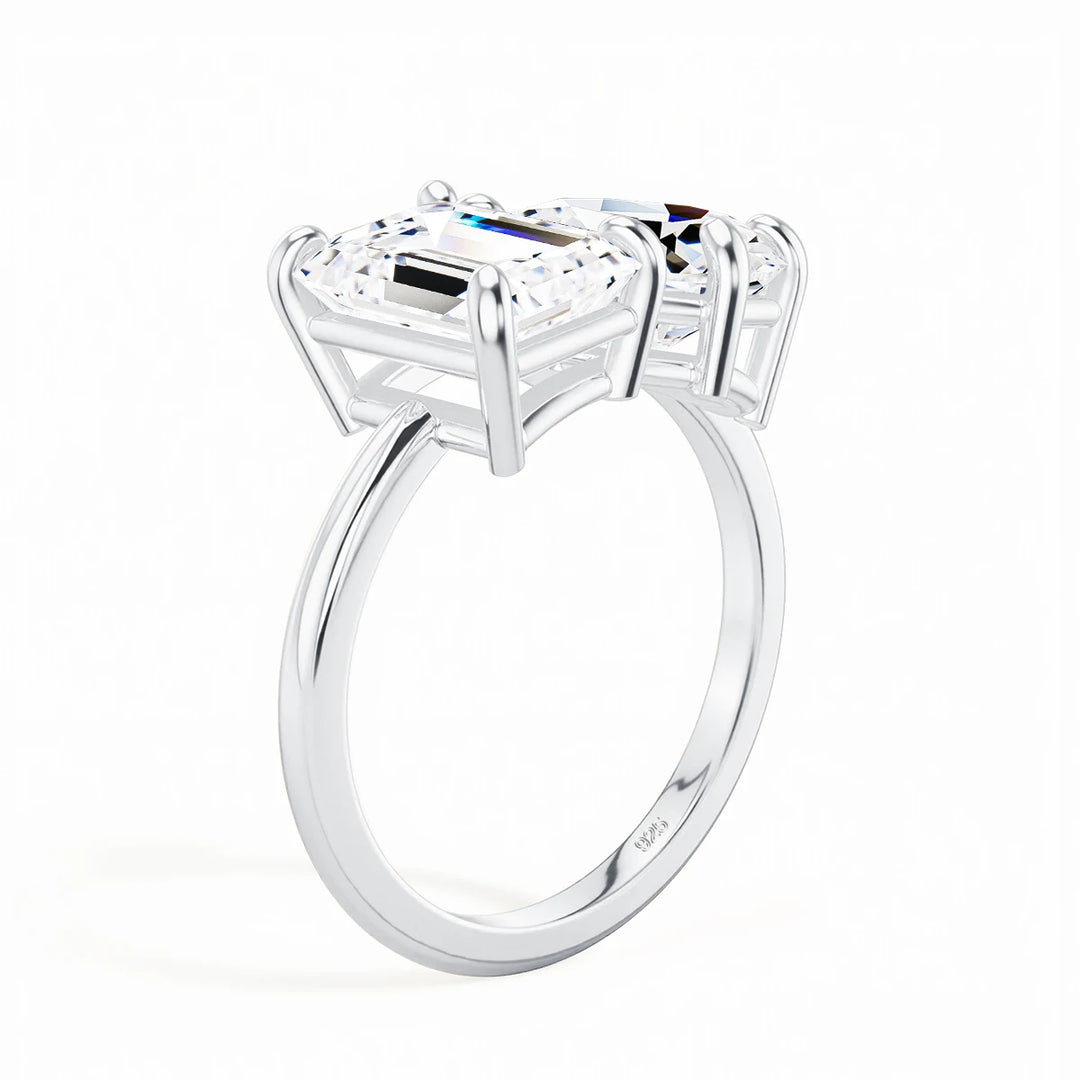 High-Quality Silver Moissanite Ring