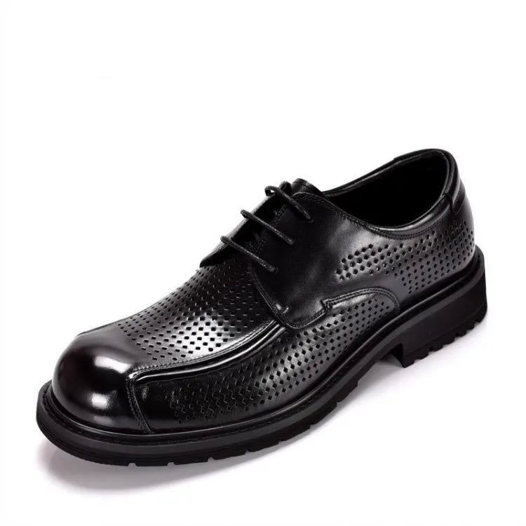 Smart Hollow Out Flat Leather Shoes