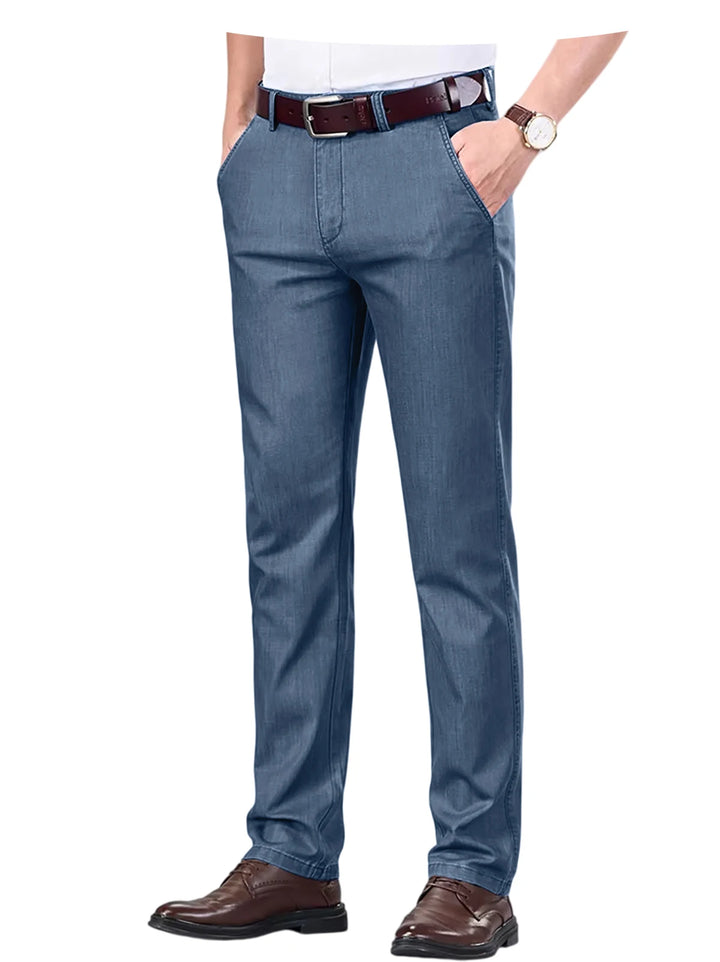 Royal blue straight-leg men&