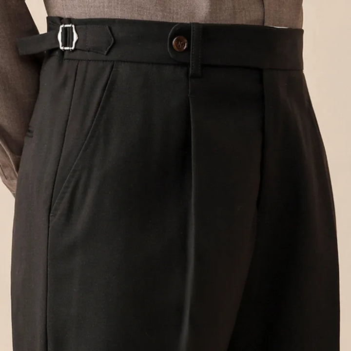 Elegant Italian Wool Business Pants