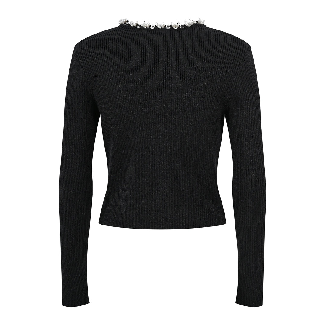 Stylish Round Neck Knitted Cardigan