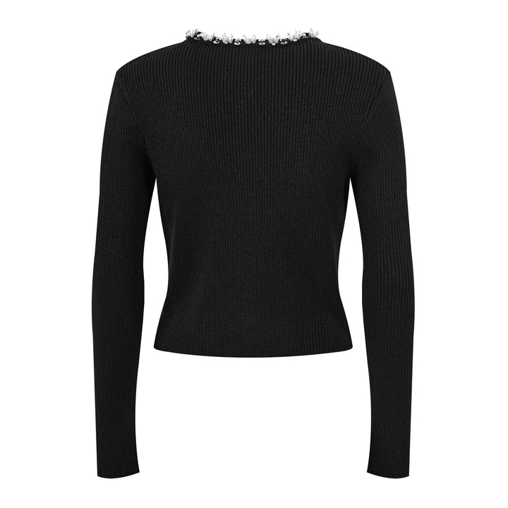 Stylish Round Neck Knitted Cardigan