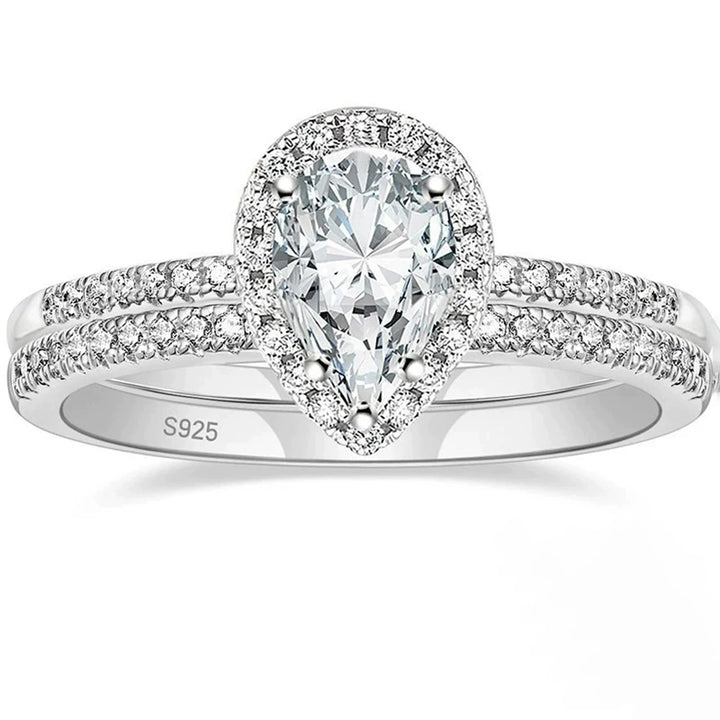 Sweet Pear Cut Sapphire Ring