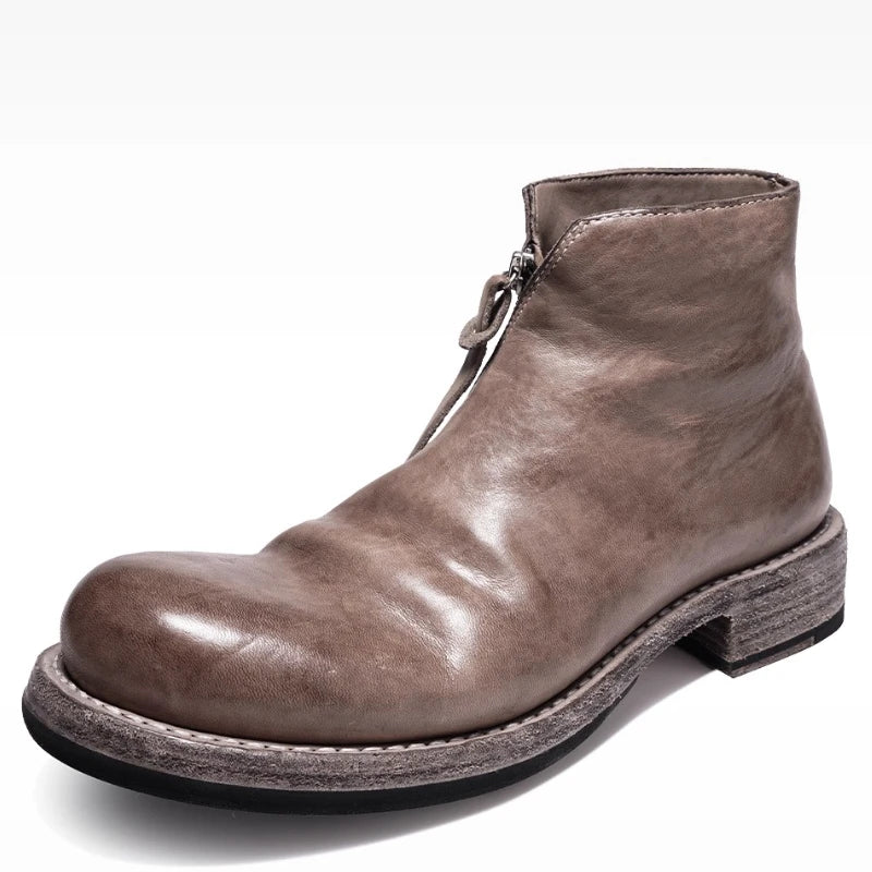 British Horse-Skin Thick Sole Shoes