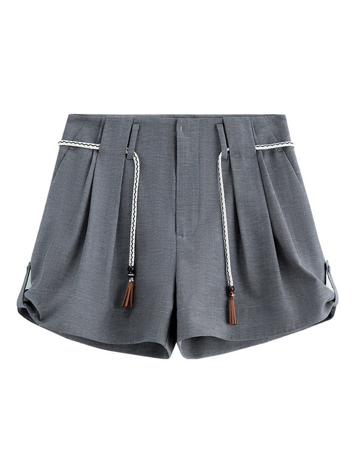 Classic Pleated A-Line Shorts