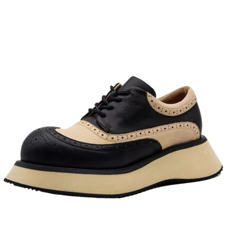 Premium Wide Fit Men's Leather Derby Shoes