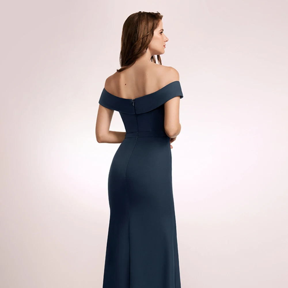 High Slit Ruffles Party Gown