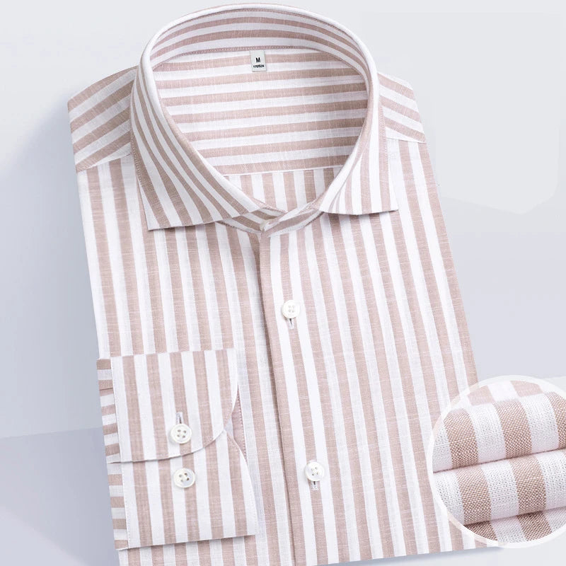 Enchanting Striped Slim Fit Business Shirt