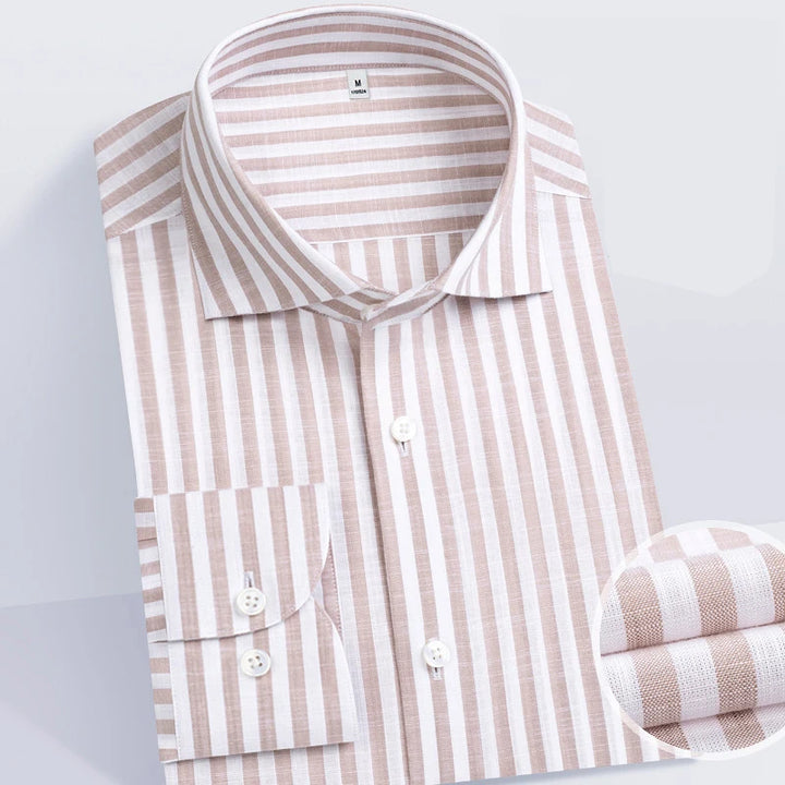 Enchanting Striped Slim Fit Business Shirt