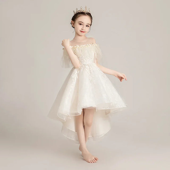 Feather & Lace Little Princess Dress