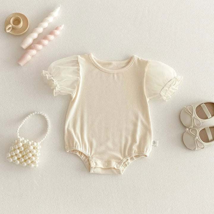 Cute Floral Baby Girl's Romper Dress