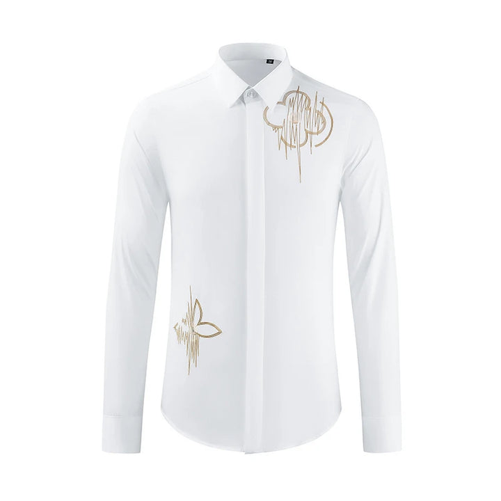 Everyday Luxury Embroidered Dress Shirt