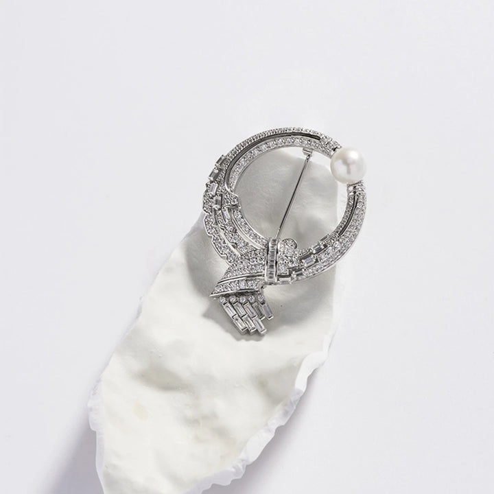 Glorious Natural Pearl Sapphire Brooch
