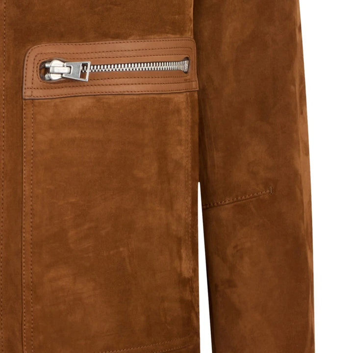 British Style Short Suede Jacket