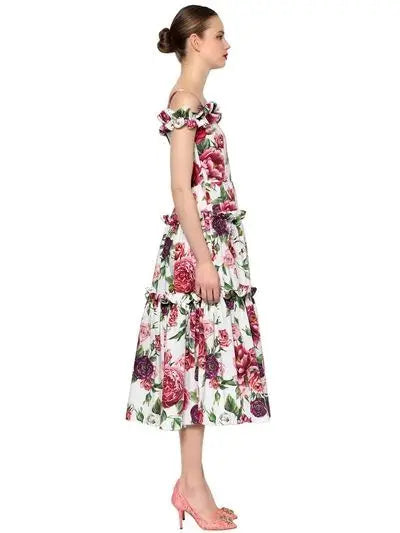 Peony Off-Shoulder Cocktail & Party Dress