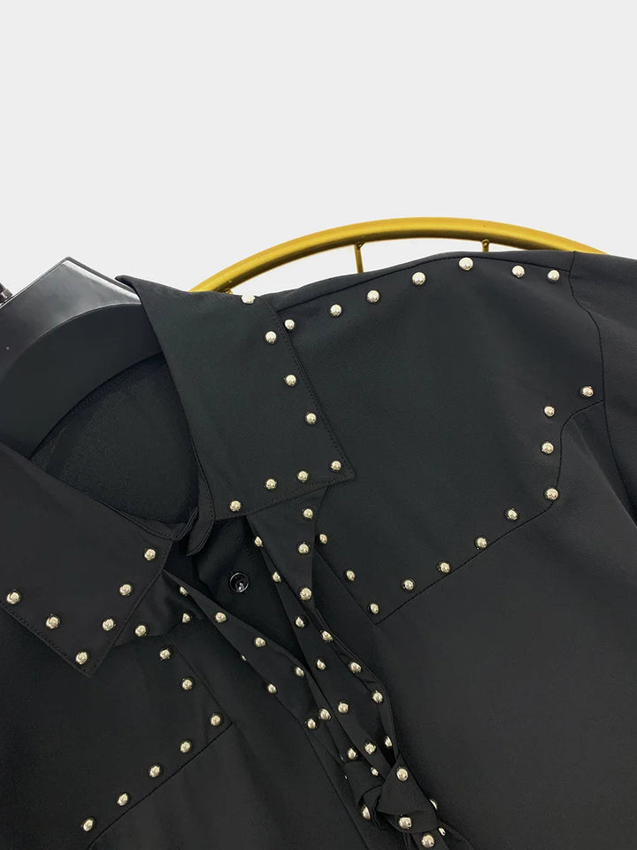 Smart Rivet Details Casual Shirt