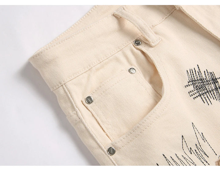 Stylish Slim Bootcut Denim Jeans Pants