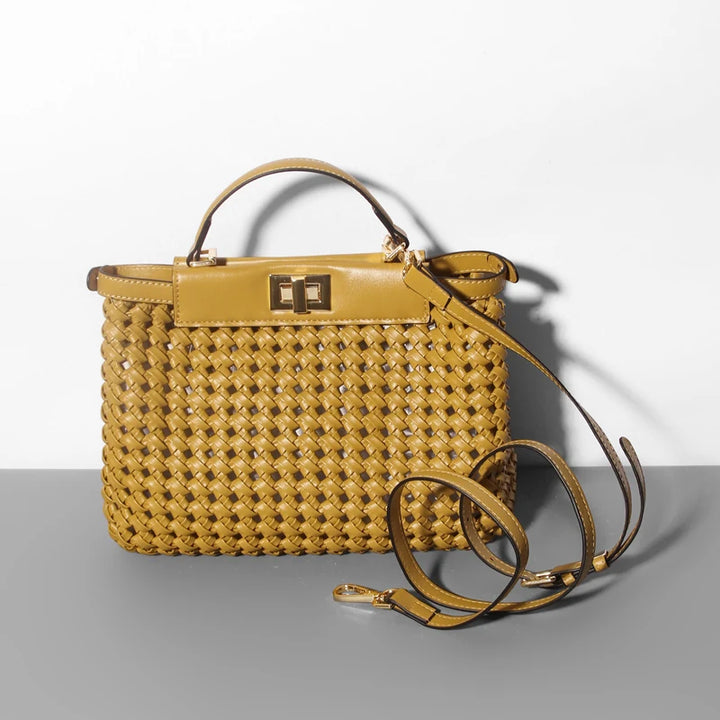 Polished Hollow Out Hand Knitting Handbag