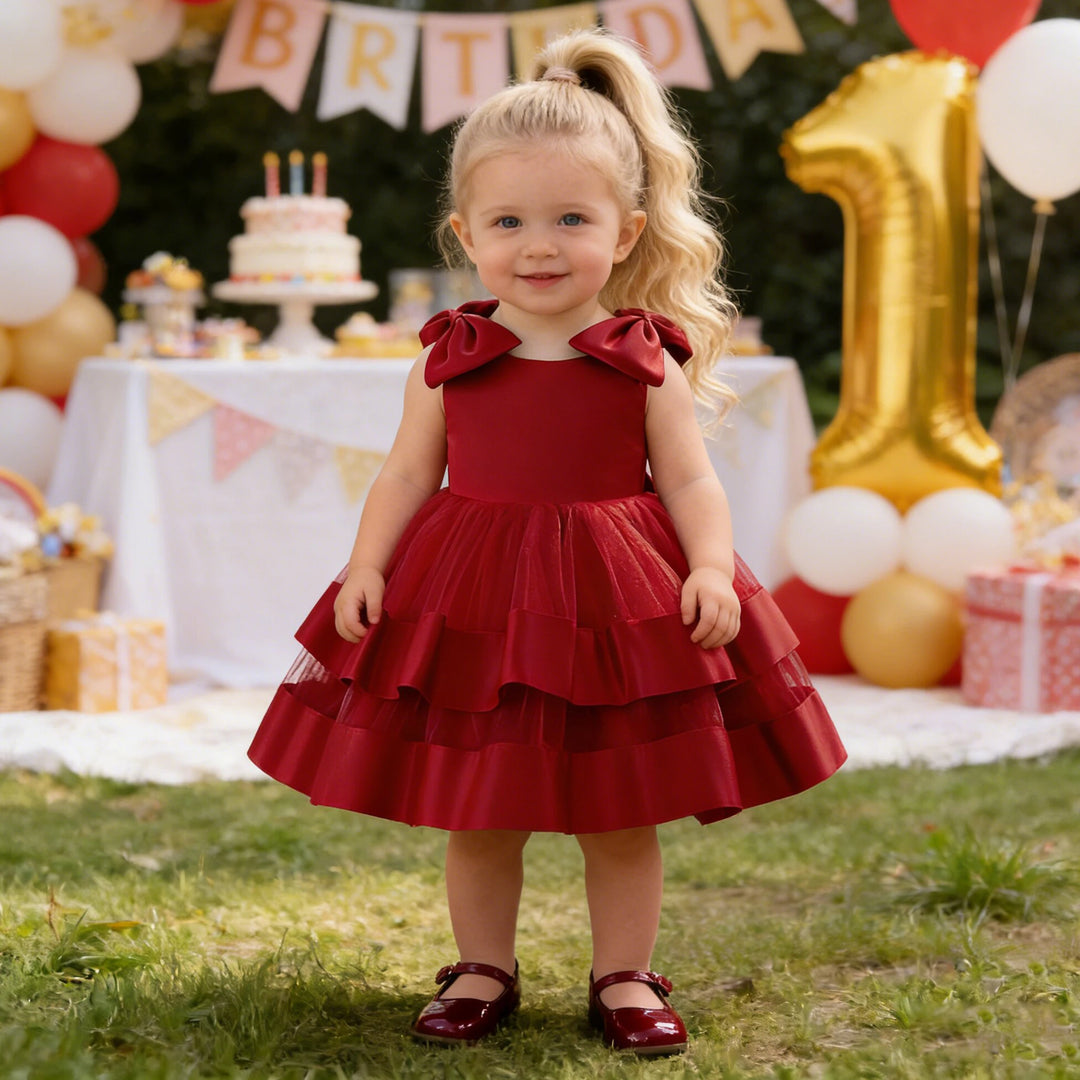 Elegant Bow Tulle Girl&