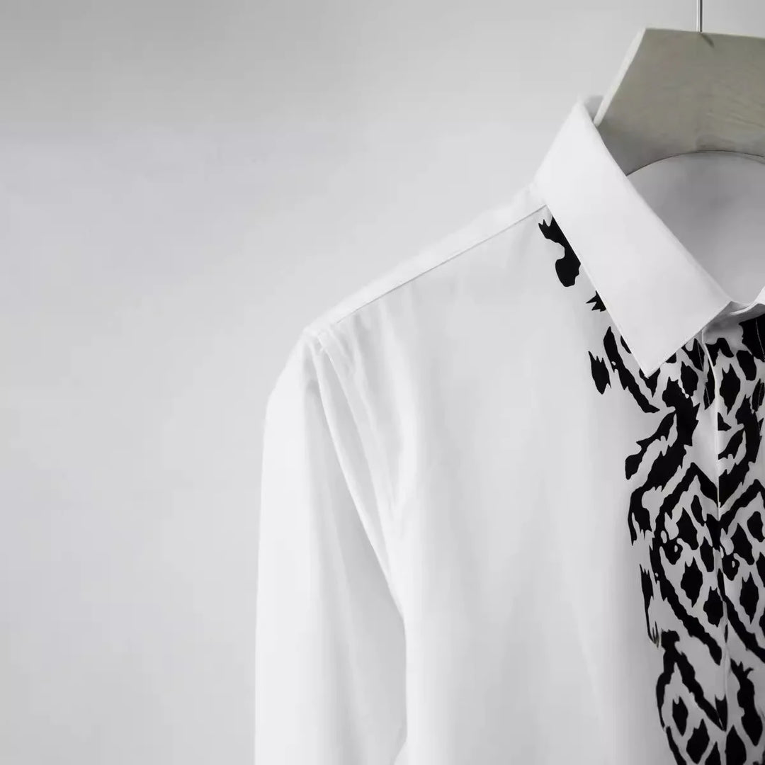 High-End Leopard Print Casual Shirt
