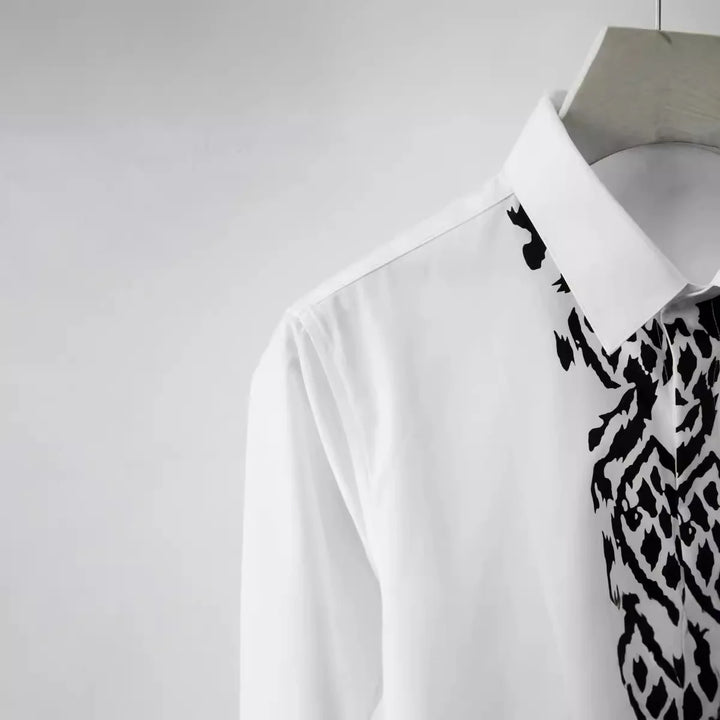 High-End Leopard Print Casual Shirt