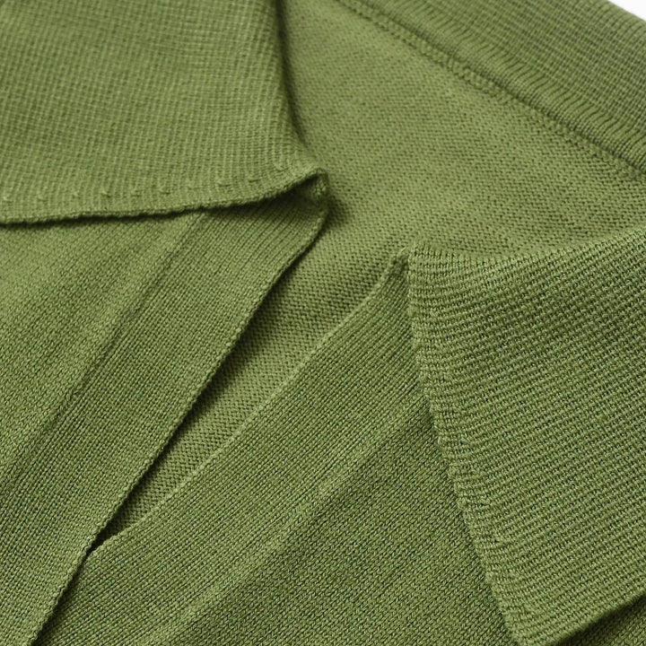 Sleek Slim Fit Polo Sweater