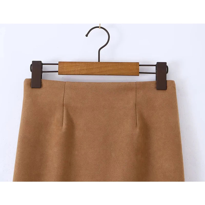 Luxury Hem Slit Pencil Skirt