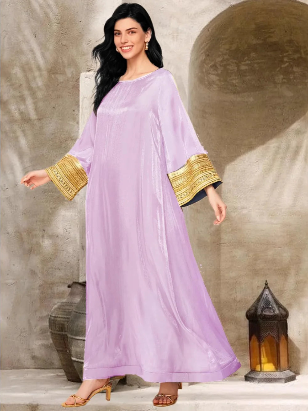 Stylish Silky Caftan Dress