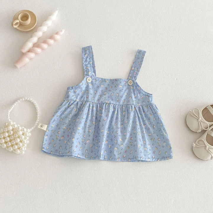 Cute Floral Baby Girl's Romper Dress